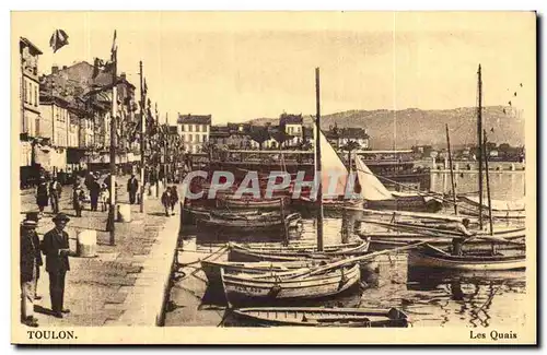Cartes postales Toulon Les quais