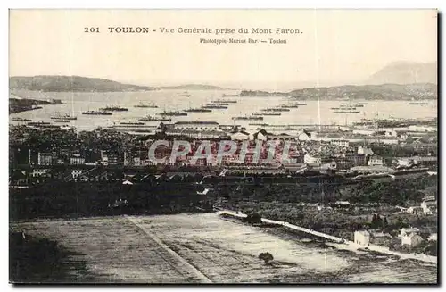 Cartes postales Toulon Vue generale prise du Mont Faron