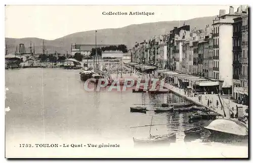 Cartes postales Toulon Vue generale Le quai