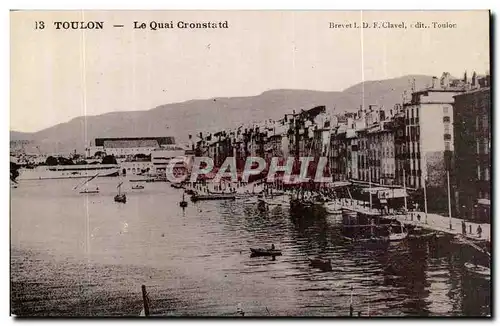 Ansichtskarte AK Toulon Tamaris Le quai Cronstadt