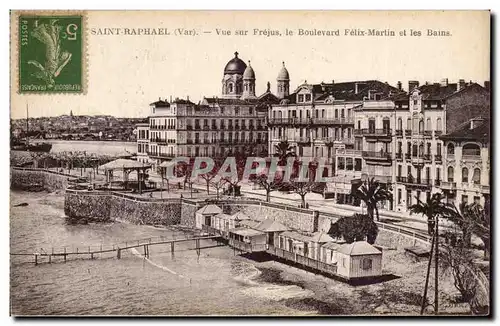 Saint Raphael Cartes postales Vue sur Frejus Boulevard FElix Martin et les bains