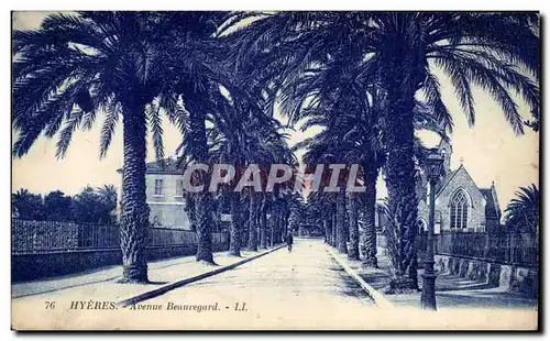 Cartes postales Hyeres Avenue Beauregard