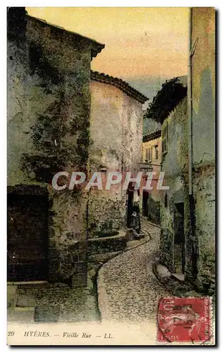 Cartes postales Hyeres Vieille rue