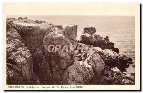 Ansichtskarte AK Prefailles Rochers de la pointe Saint Gildas