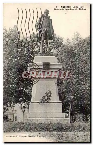 Ansichtskarte AK Ancenis Statue de Joachim du Bellay