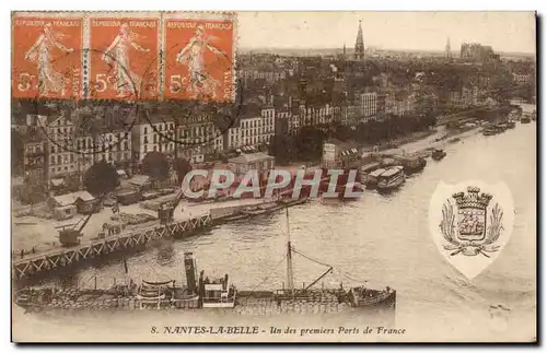 Nantes Cartes postales Un des premiers ports de France Bateaux