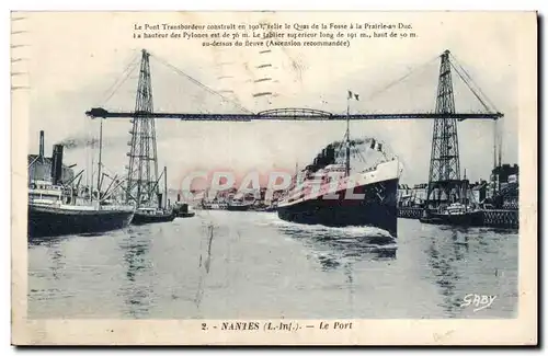 Cartes postales Nantes Le port Bateau