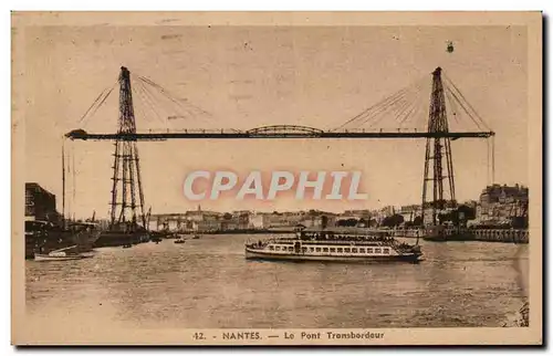 Nantes Cartes postales Le pont transbordeur