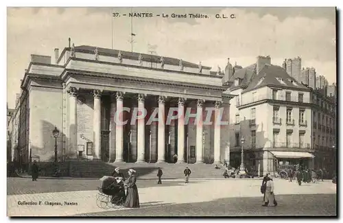 Cartes postales Nantes Le grand theatre