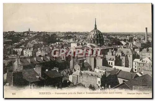 Cartes postales Nantes Panorama pris du pont a transbordeur