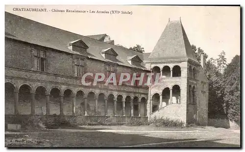 Cartes postales Chateaubriant Chateau Renaissance Les arcades