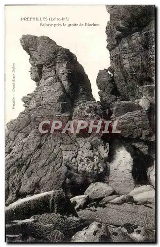 Ansichtskarte AK Prefailles Falaise pres la grotte de Biochon