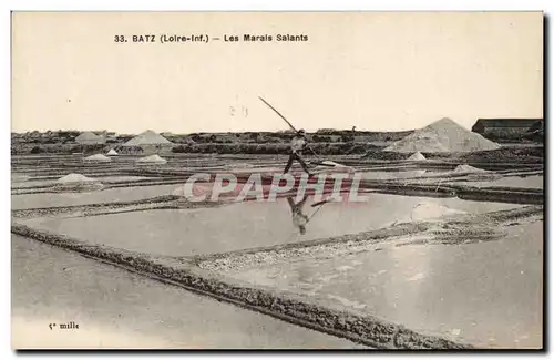 Cartes postales Batz Les marais salants