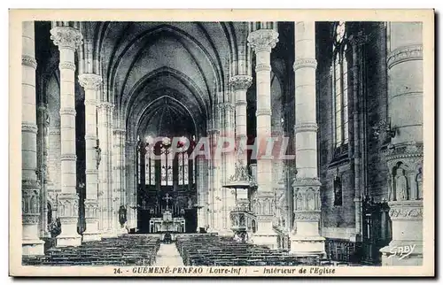 Ansichtskarte AK Guemene Penfao Interieur de l&#39eglise