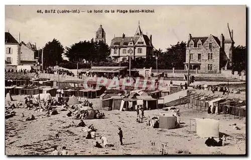 Cartes postales Batz Le fond de la plage Saint Michel