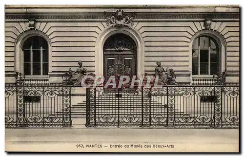 Cartes postales Nantes Entree du musee des Beaux Arts