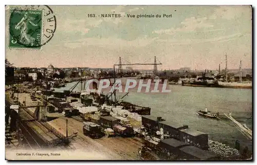 Cartes postales Nantes Vue generale du port