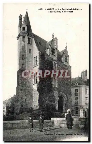 Ansichtskarte AK Nantes La porte Saint Pierre Tourelle du 15eme