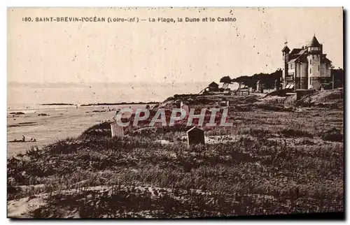 Cartes postales Saint Brevin l&#39ocean La plage La dune et le casino