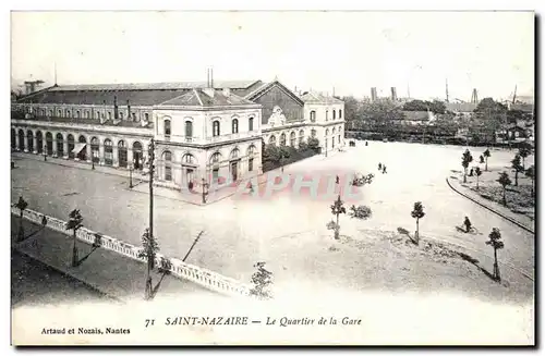 Cartes postales Saint Nazaire Le quartier de la gare