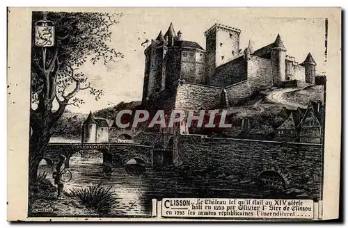 Cartes postales Clisson Le chateau