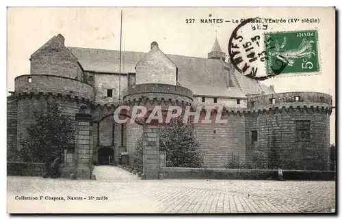 Cartes postales Nantes le chateau L&#39entree