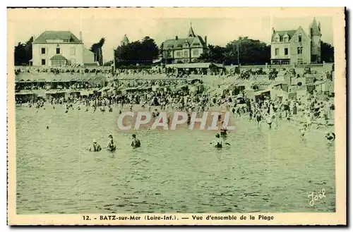 Cartes postales Batz sur mer Vue d&#39ensemble de la plage