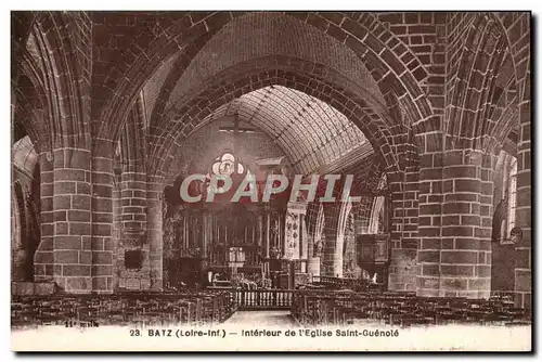 Batz Cartes postales Interieur de l&#39eglise Saint Guenole