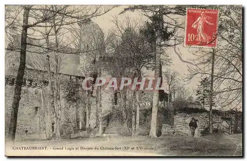 Chateaubriant Cartes postales Grand logis et donjon du chateau fort