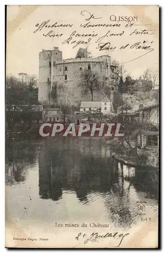 Clisson Cartes postales Chateau Les ruines