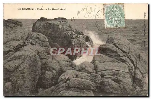 Cartes postales Le Croisic Rocher Le grand autel