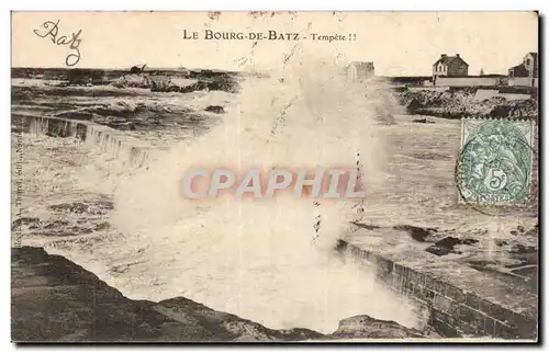 Cartes postales Bourg de Batz Tempete !