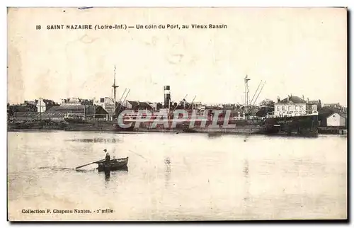 Ansichtskarte AK Saint Nazaire Un coin du port au vieux bassin Bateau Boat Ship SErlohn