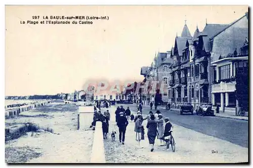 Cartes postales La Baule sur mer La plage et l&#39esplanade du casino