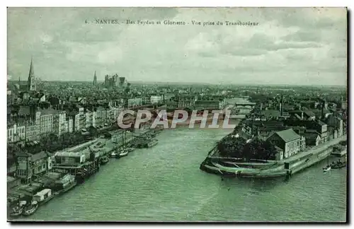 Ansichtskarte AK Nantes Iles Feydau et Gloriette Vue prise du transbordeur