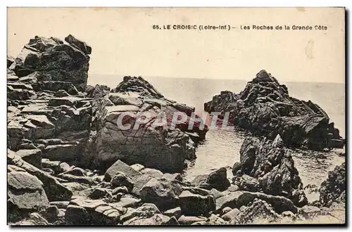 Cartes postales Le Croisic Les roches de la grande cote