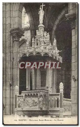 Ansichtskarte AK Nantes Basilique Saint Nicolas La Chaire