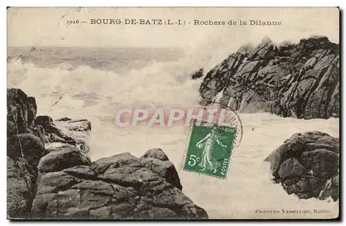 Cartes postales Bourg de Batz Rochers de la Dilanne