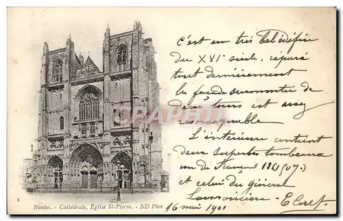 Cartes postales Nantes Eglise St Pierre