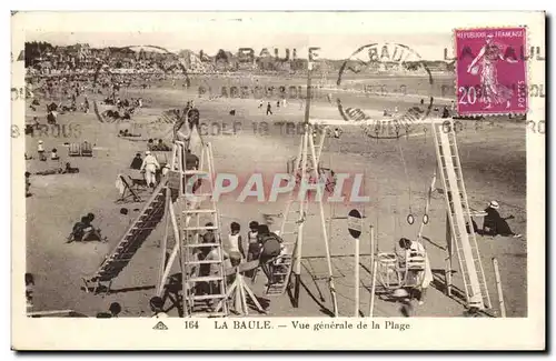 Cartes postales La Baule Vue generale de la plage