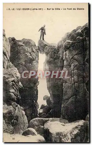 Cartes postales Le Pouliguen Sur la cote Le pont du diable