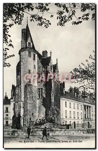 Ansichtskarte AK Nantes Porte Saint Pierre prise au Sud Est