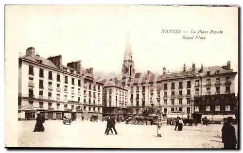 Ansichtskarte AK Nantes La place royale