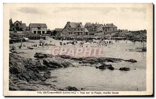 Ansichtskarte AK Batz sur Mer Vue sur la plage maree haute