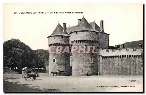 Cartes postales Guerande Le Mail et la porte St Michel