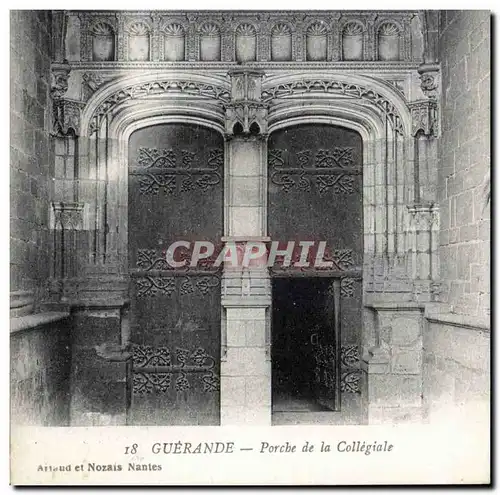 Ansichtskarte AK Guerande Porche de la collegiale