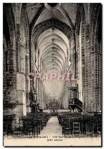 Ansichtskarte AK Guerande Interieur de la Collegiale Saint Aubin