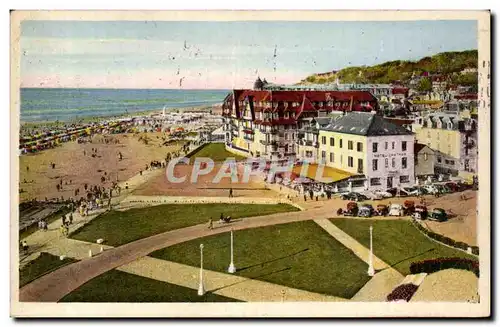 Cartes postales Trouville Reine des plages Les grands hotel sur la plage