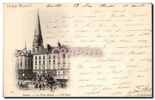 Cartes postales Nantes La place royale