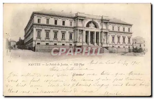 Cartes postales Nantes Palais de justice